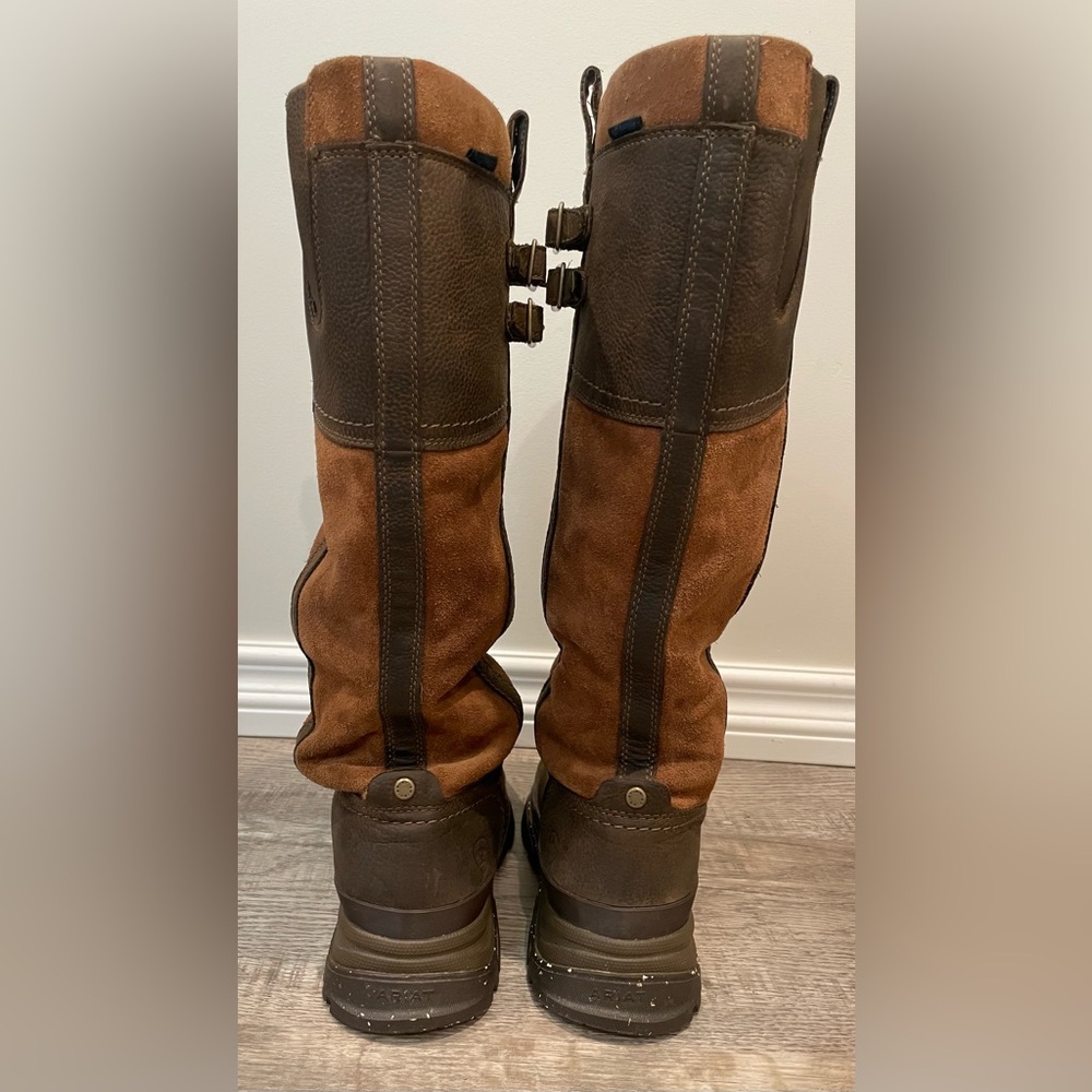 Ariat Brown Two-Tone Tall Winter Rain Boots - Picture 8 of 10